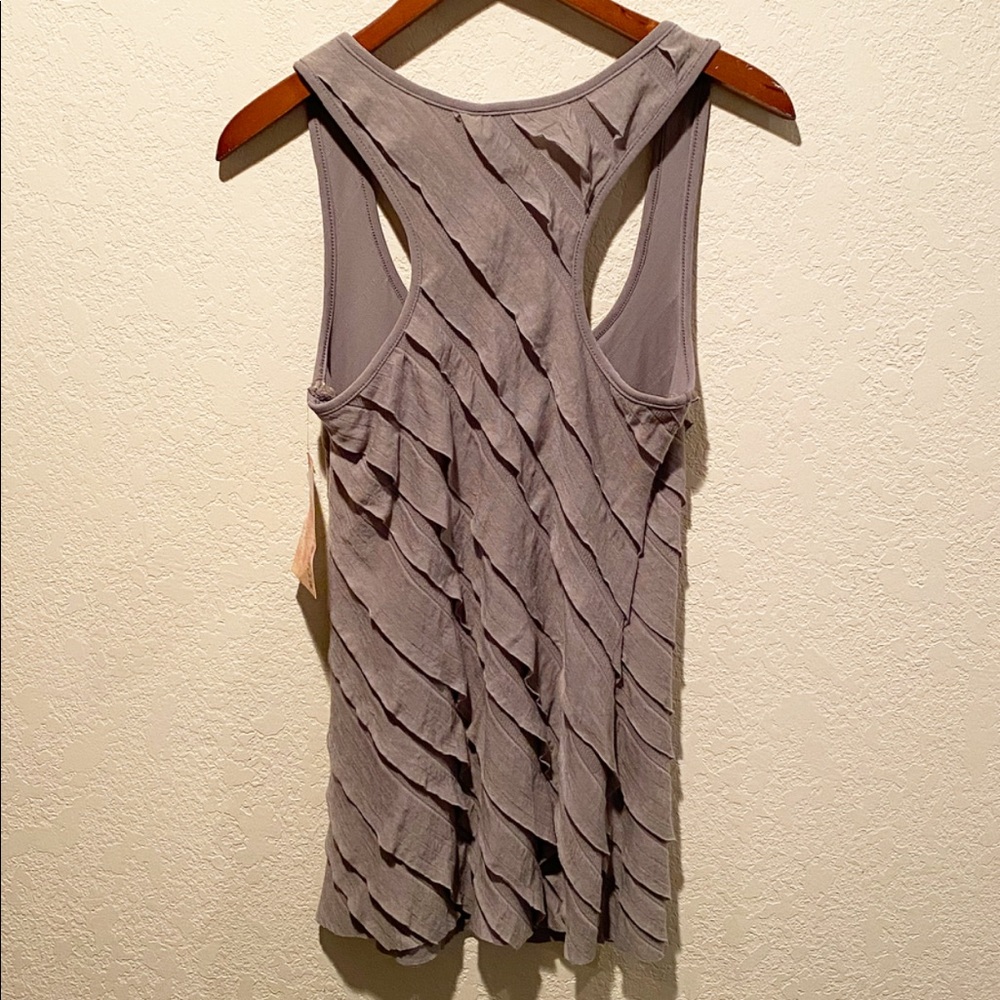 NWT Ruffle Racerback Tank - Picture 2 of 5